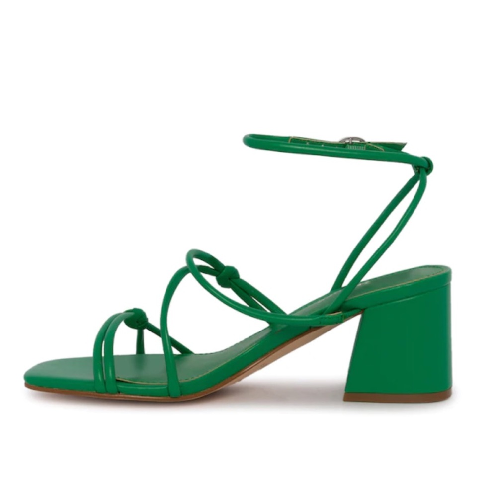 Marc Fisher Green Strappy Sandals - Picture 2 of 6
